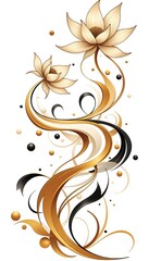 Dynamic Abstract Shapes Swirl And Intertwine