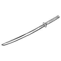 katana handdrawn illustration