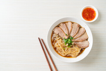 duck noodles with stewed duck soup