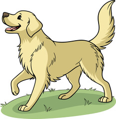 Labrador Retriever Dog Illustration