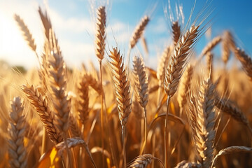 wheat field symbolizes abundance and rewards of hard work, inspiring a sense of gratitude and reflecting cyclical nature of planting and harvesting