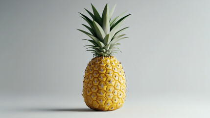 Golden Pineapple: a visually appealing shot of a ripe pineapple, with its spiky green crown and textured, golden exterior.