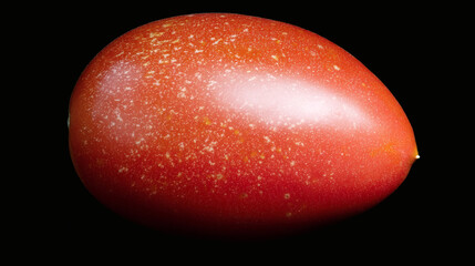 Succulent Tomato: A close-up shot of a vibrant, ripe tomato with a smooth, slightly speckled skin. A culinary staple, it is ready to be incorporated into a variety of dishes, conveying freshness.