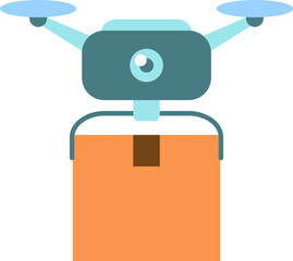 Drone Delivery Illustration