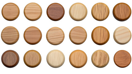 Illustration of Diverse Wood Circle Pattern Textures a Seamless Transparent Background for Resource Art and Various Surface Types Wood Wooden Round Textures