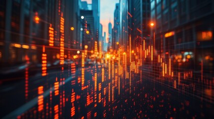 Fototapeta premium business analysis and financial analysis corporate data and marketing statistics many graphs and charts on background of tall buildings