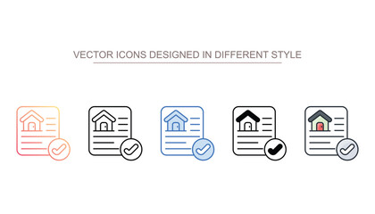 House Rules icon design with white background stock illustration
