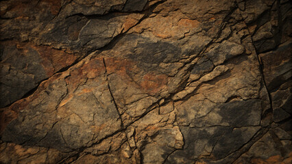 Fototapeta premium Close up of cracked rock texture background
