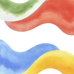 Obraz premium A vibrant and colorful abstract illustration featuring dynamic waves and smooth textures. Perfect for modern design projects that need a touch of creativity.