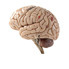 Human Brain Anatomy Image isolated on transparent background