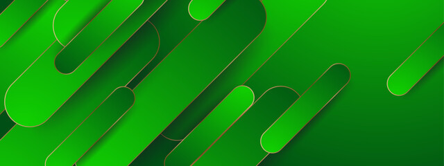 green shapes abstract geometric background with a clean design vector illustration