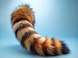 Fluffy Faux Raccoon Tail Accessory - Fashionable & Fun Tail for Costumes & Cosplay