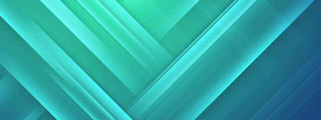 Obraz premium green and blue gradient abstract geometric background vector illustration, perfect for business presentation, digital banner, and website background