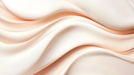 Obraz premium Flowing Beige Fabric Creates Soft Waves and Elegant Textile Texture