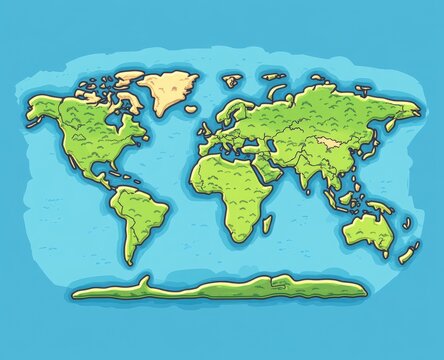 Large World Map Cartoon Cartoon World Map Images – Browse 115,513 Stock Photos, Vectors, and ...