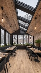 Obraz premium Modern Restaurant Interior Design