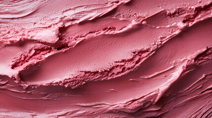 Textured Pink: An up-close shot shows the artistry and textures of a swirl of pink cream, capturing the essence of a sensual delight.