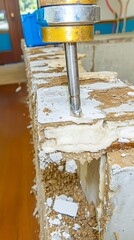 Demolition Drill Core Sample Extraction.
