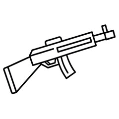 PTR 91 gun , police weapon vector design, military vector design illustration.