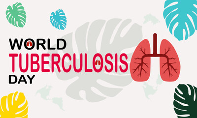 Vector Illustration World Tuberculosis Day Lungs