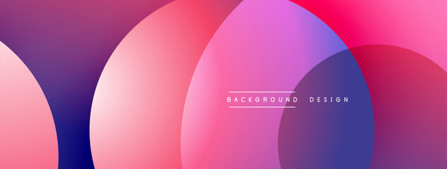 Background design with overlapping circular shapes, featuring smooth gradients and soft lighting effects, creating a dynamic abstract composition