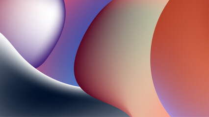 colorful swirls blend together smoothly, creating an abstract design vector illustration