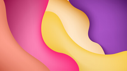 colorful abstract background with smooth curves and gradients displaying various shades vector illustration