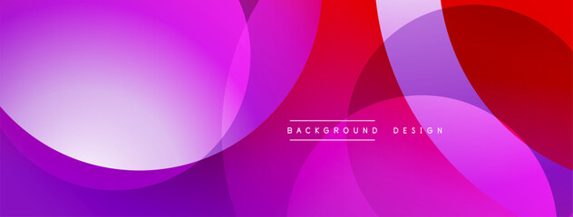 Abstract composition with layered circular elements, blending gradients and soft transitions, creating a sense of depth, motion, and visual harmony