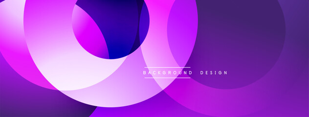 Background design with overlapping circular shapes, featuring smooth gradients and soft lighting effects, creating a dynamic abstract composition