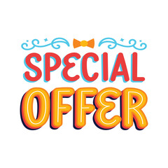 colorful lettering discount sticker