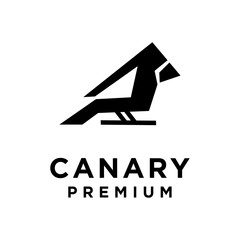 Canary Bird logo icon design illustration