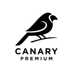 Canary Bird logo icon design illustration