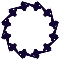 frame for your text vector with different elements in an abstract form