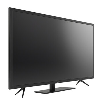  A close-up shot of a ROWA 32" Smart TV, sleek and modern design on transparent png background. Ai generated