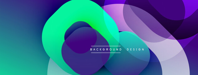 Abstract background with layered translucent gradient shapes