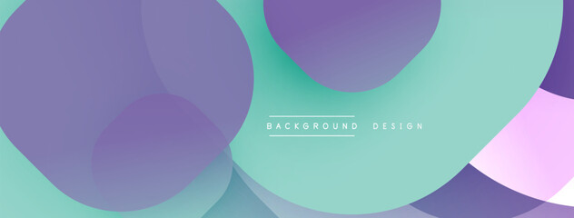 Abstract background with layered translucent gradient shapes