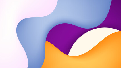 abstract shapes create a colorful dynamic background design filled with vibrant smooth curves vector illustration, perfect for digital banner, business presentation, and social media design