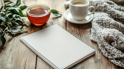 Cozy Autumn: Blank Pages, Warm Drinks