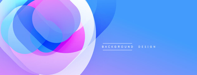 Abstract background with layered translucent gradient shapes