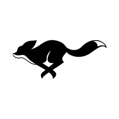 Fennec Fox logo icon design illustration
