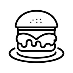 Vector multi color icon for Classic hamburger