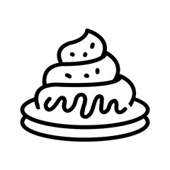 Vector multi color icon for Dessert