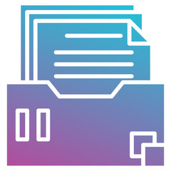 Obraz premium archive icon element for design