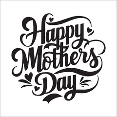 Happy Mother's Day Typography T-Shirt Vector Design | Best Mom T-Shirt Illustration