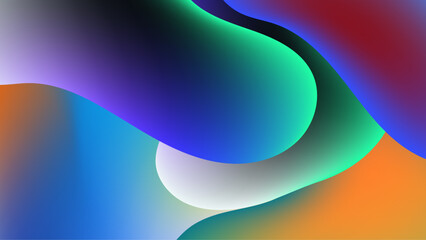 colorful vibrant abstract patterns in warm and cool tones create a dynamic visual experience vector illustration