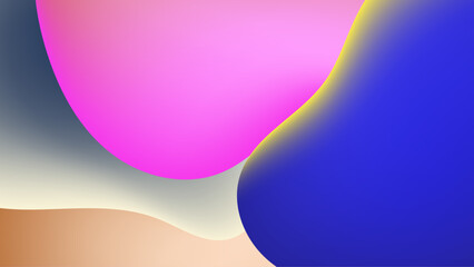 colorful vibrant abstract design featuring smooth curves creating a modern art effect vector illustration, perfect for wallpaper, presentation design, or digital business content