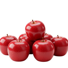 Red Apples: Stock Photo on Transparent  background