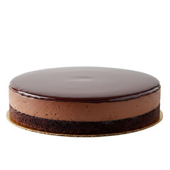 Decadent Chocolate Cheesecake on Transparent  background
