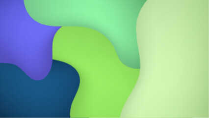 colorful abstract shapes create a lively and dynamic background design filled with vibrant hues and smooth curves vector illustration