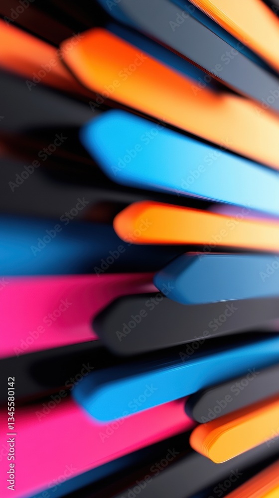 Aufkleber Vibrant Digital Burst Immersive Chromatic Abstract Design Exploring Modern Visual Dynamics for Creative Tech Branding and Sensory Innovation